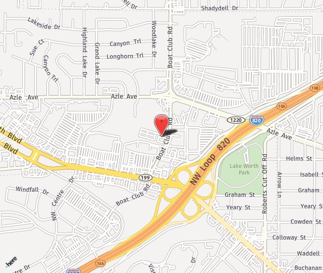 Location Map: 3963 Boat Club Rd Lake Worth, TX 76135
